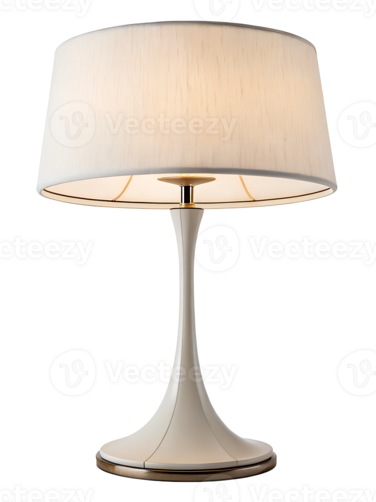Modern table lamp design with soft illumination png