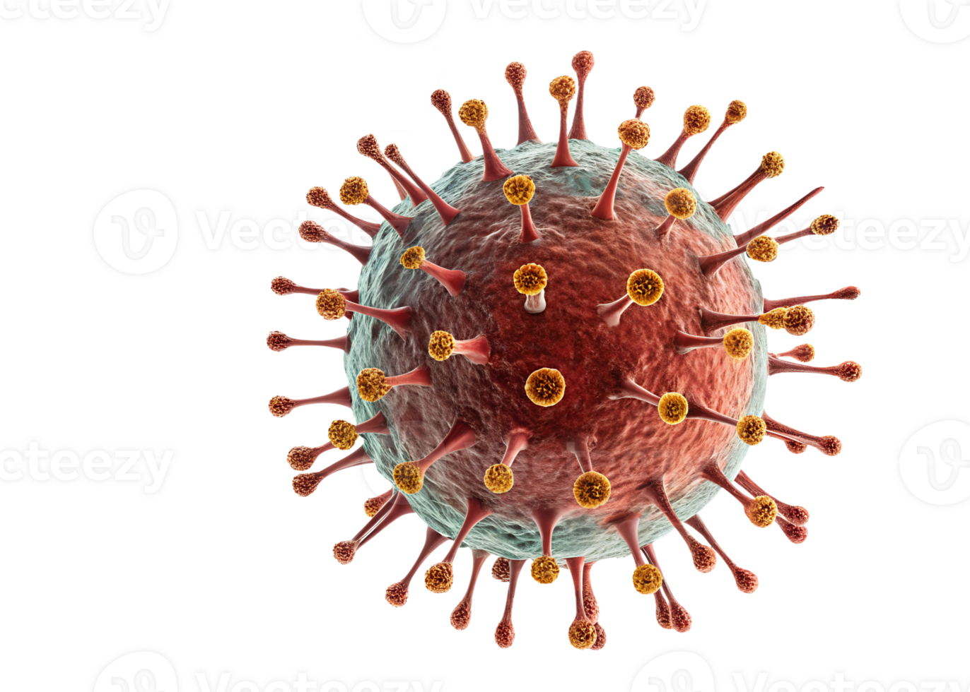 Virus structure visualized in three dimensions png