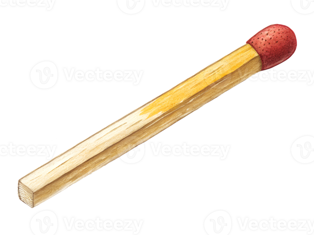 Matchstick resting on a flat surface png