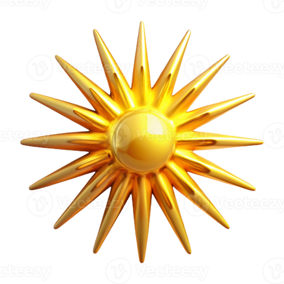 wonderful traditional Golden Yellow Light Burst Cutout high quality png
