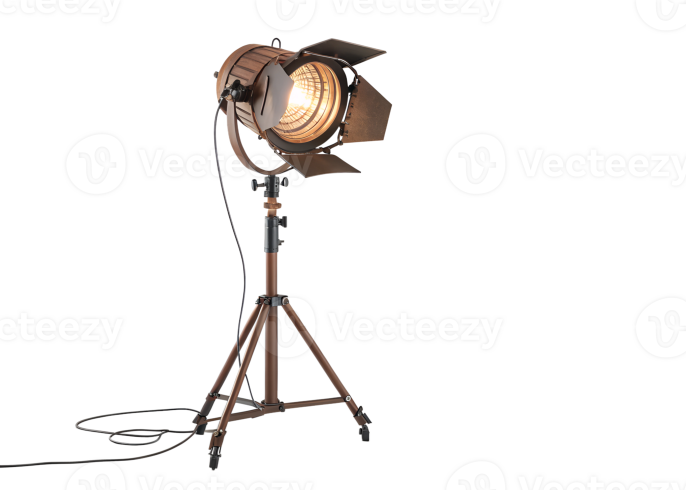 Spotlight on a vintage studio lighting setup png