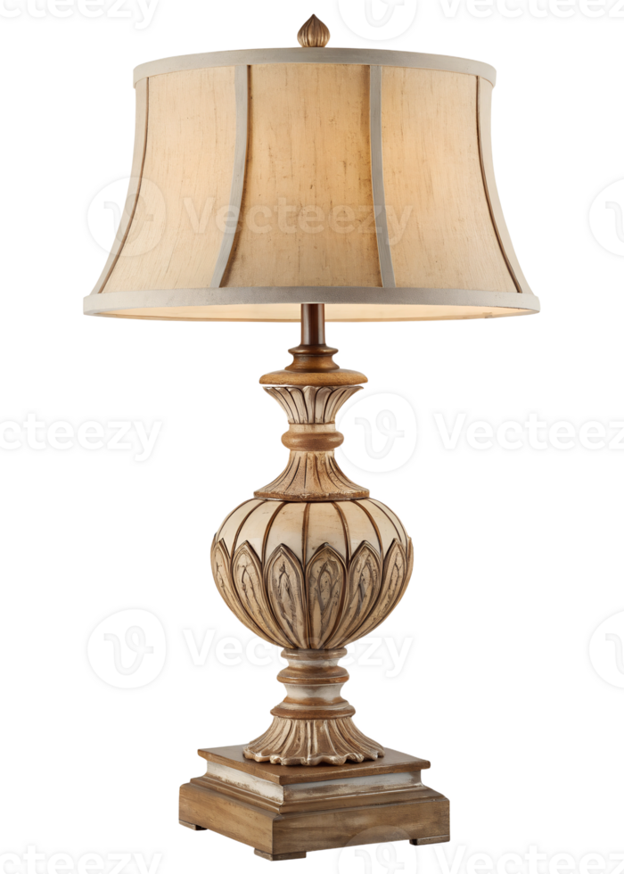 Elegant lamp with a classic design and warm light png