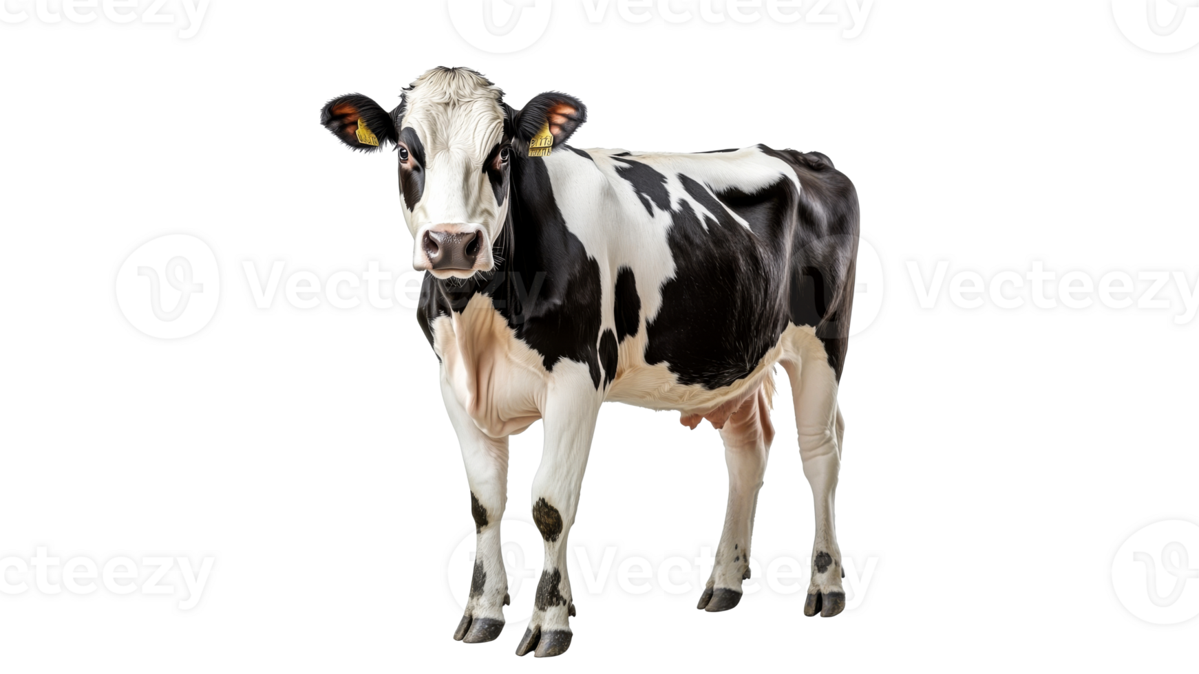 Cow standing in a bright and open space png