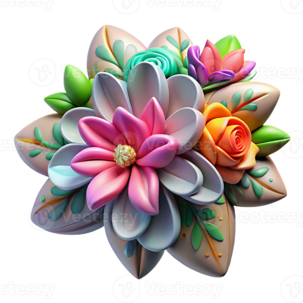 magnificent creative Graffiti Art with Floral Accents Transparent Background original png