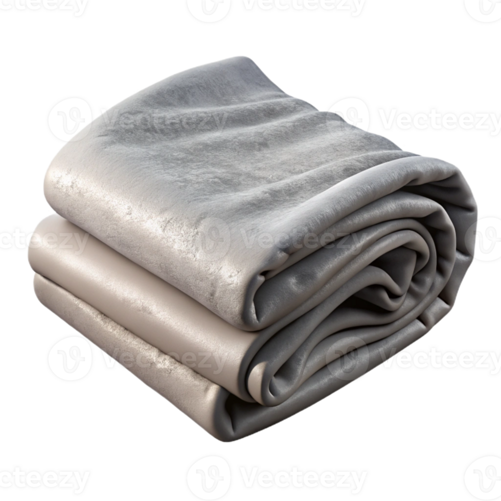 vibrant vintage Gray Blanket Folded Transparent Background png