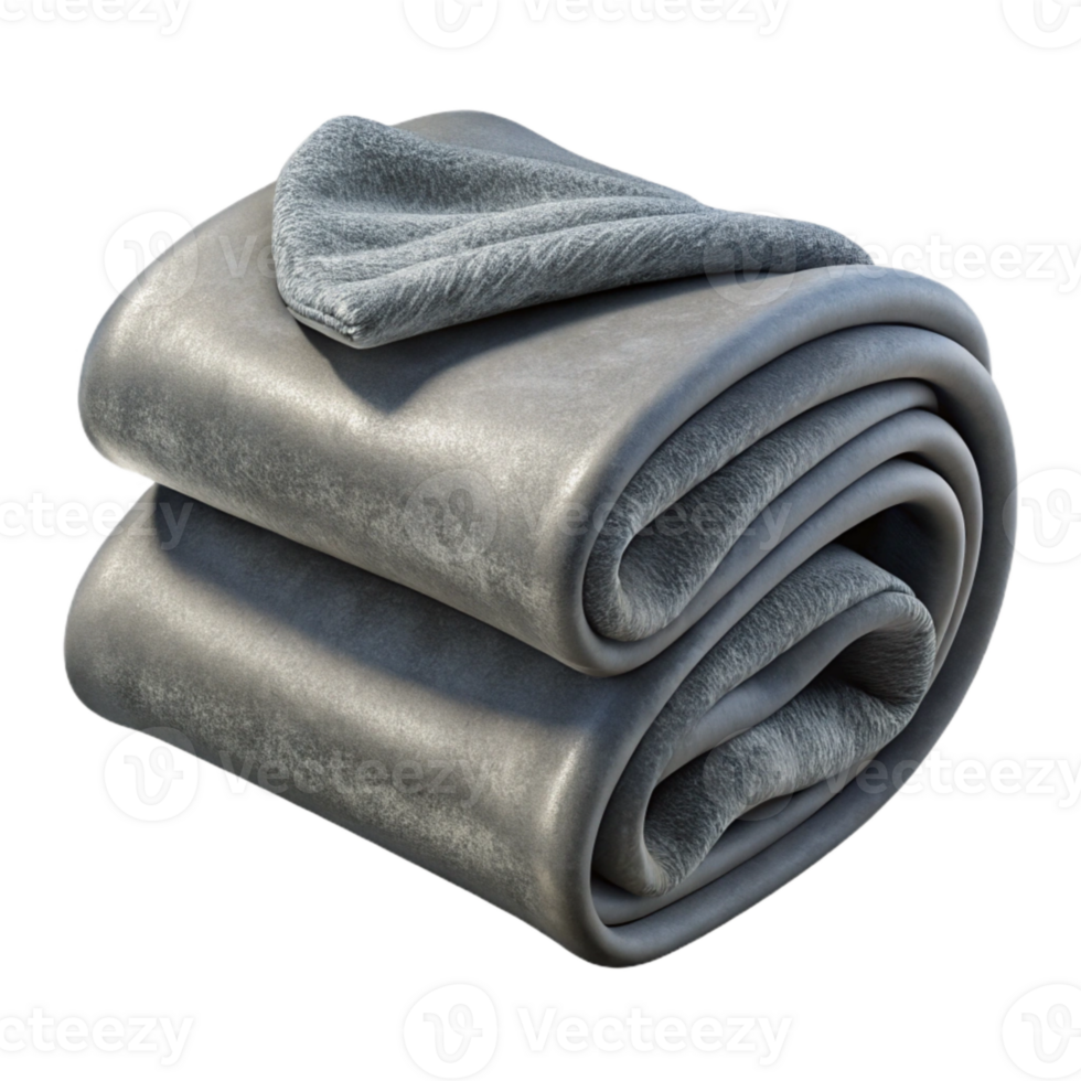 wonderful creative Gray Blanket Folded Transparent Background exclusive png