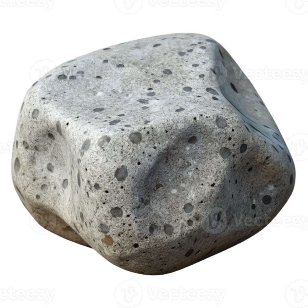 beautiful classic Gray Granite Rock Cutout with Speckled Pattern original png