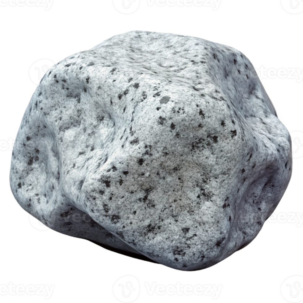 wonderful rustic Gray Granite Rock Cutout with Speckled Pattern png