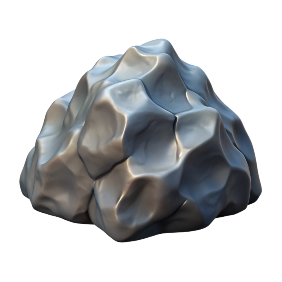vibrant rustic Gray Rock Formation Isolated on Transparent Background exclusive png