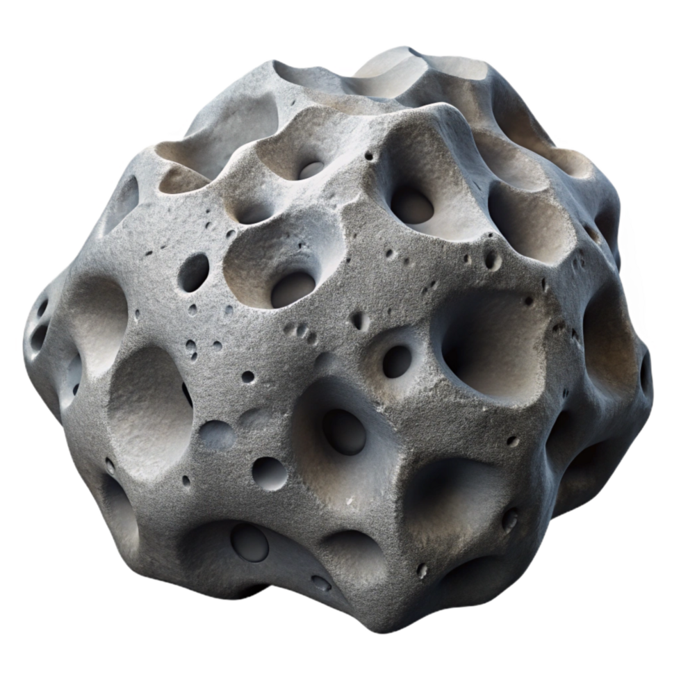 wonderful minimalist Gray Volcanic Rock Cutout with Porous Surface exclusive png