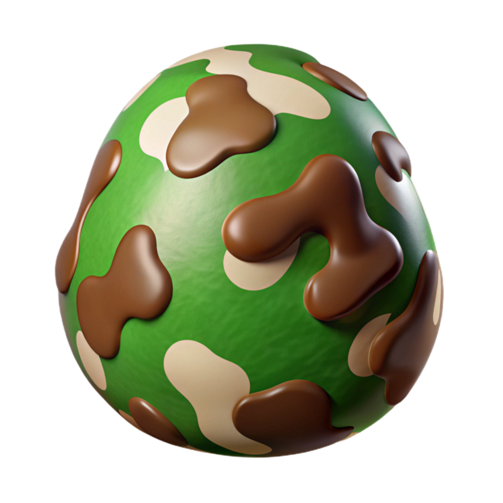 impressive traditional Green and Brown Camo Pattern Cutout Transparent Background high resolution png