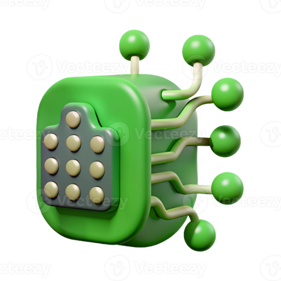 beautiful rustic Green Binary Code Stream Isolated Element professional png
