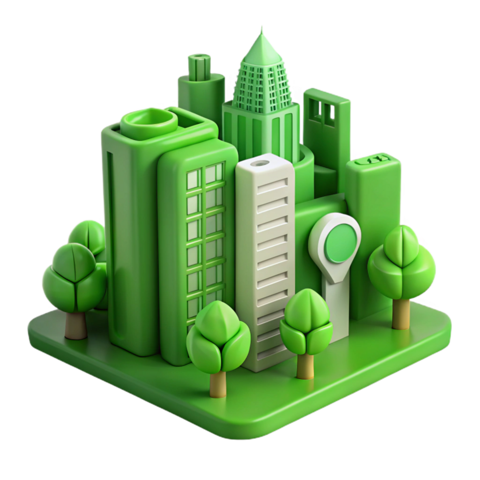 dramatic rustic Green Building Technologies for Sustainable Cities Transparent Background exclusive png
