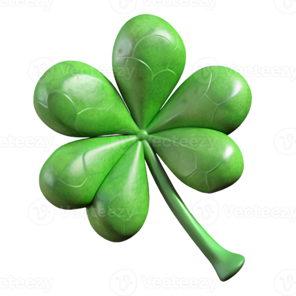vibrant classic Green Clover Cutout Isolated with Three Leaves professional png