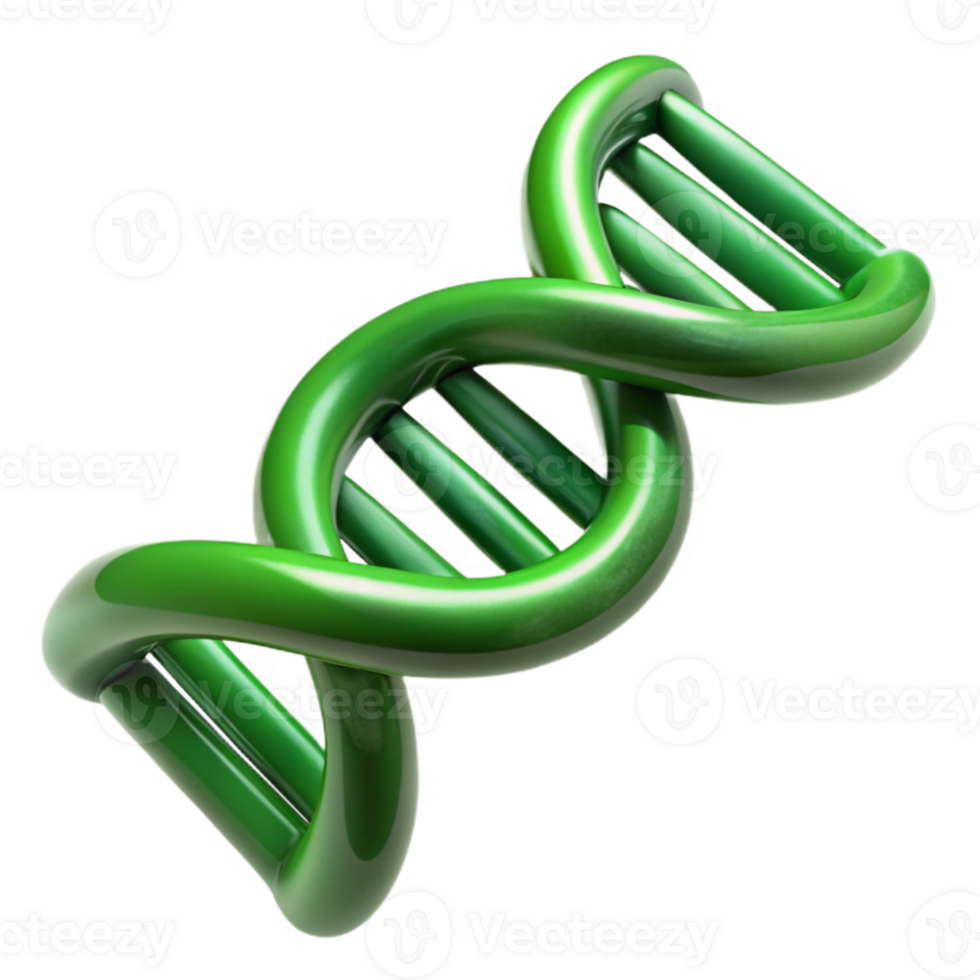 dramatic minimalist Green Dna Double Helix Structure Transparent Cutout professional png