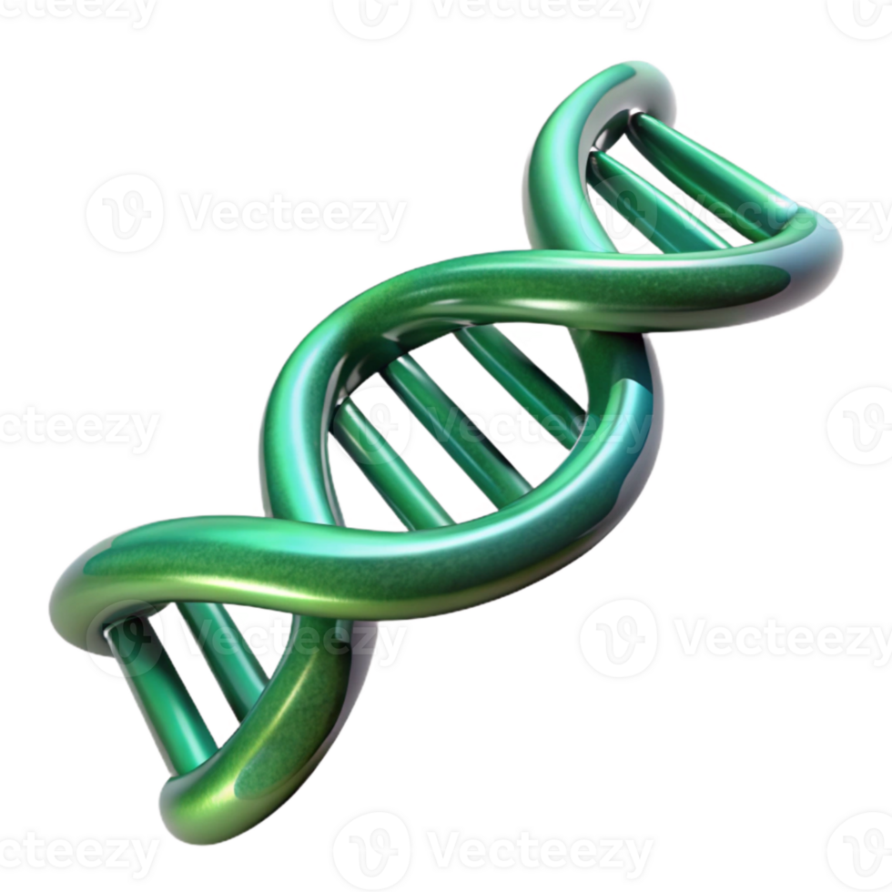 serene creative Green Dna Double Helix Structure Transparent Cutout high quality png