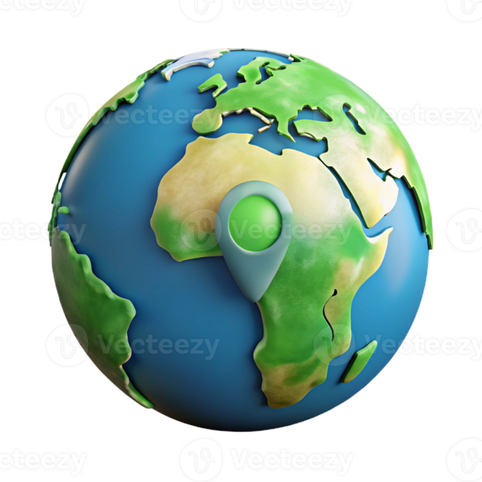 beautiful modern Green Earth From Space Transparent Background professional png
