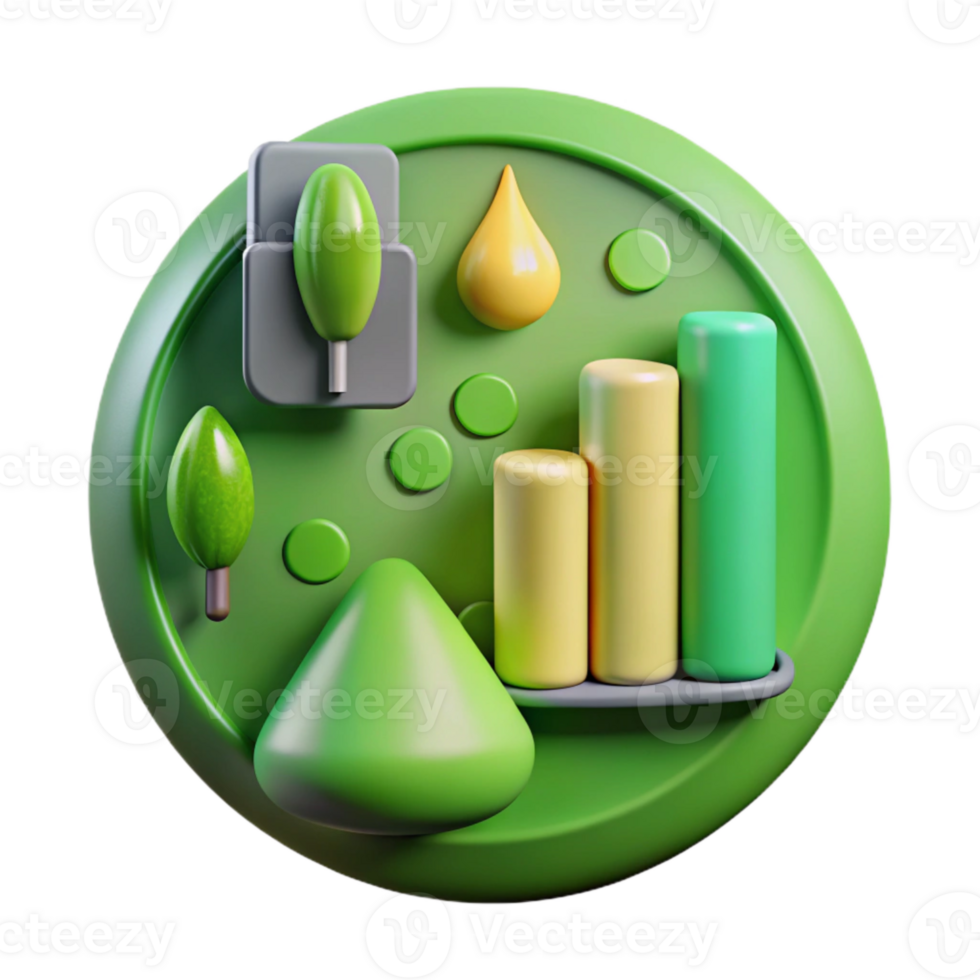 impressive classic Green Energy Infographic Chart Transparent png