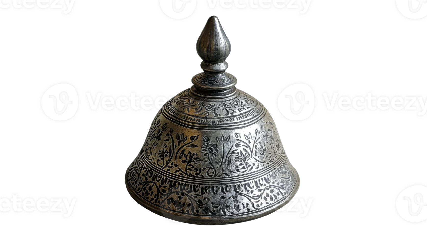 Decorative metal bell for display png