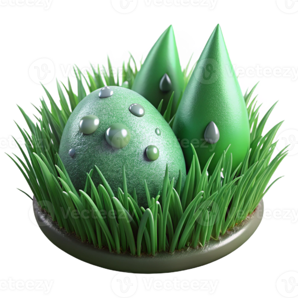 stunning abstract Green Grass with Dew Drops Cutout professional png