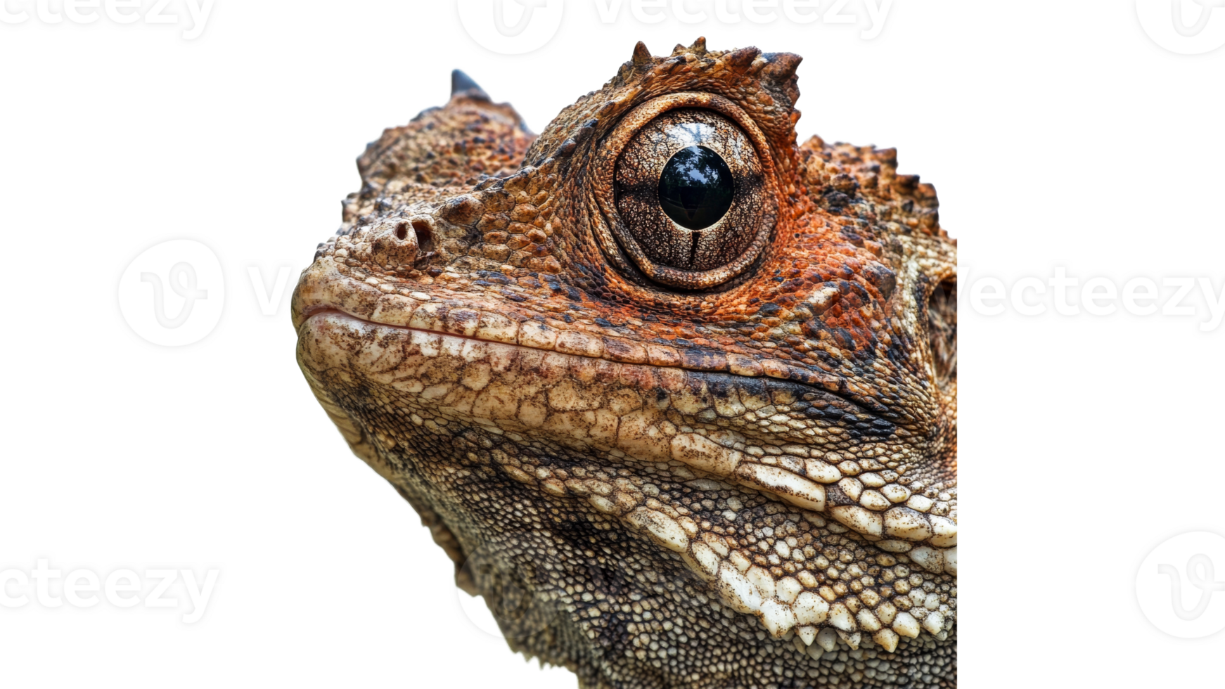Close up of a wild lizard in natural habitat png
