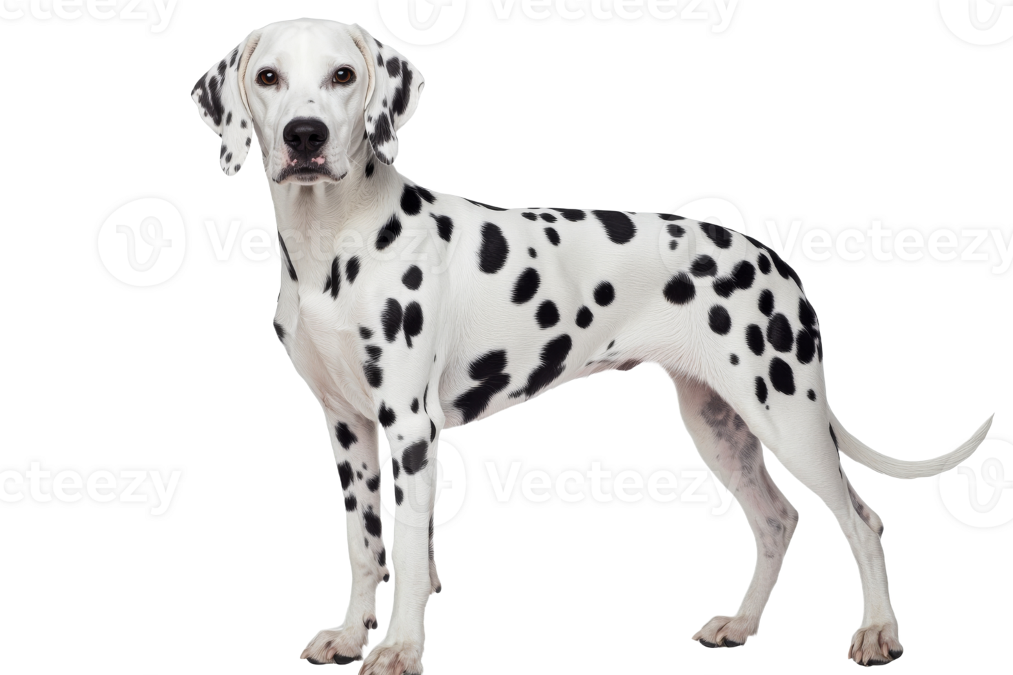 Dalmation dog posing in a studio setting png
