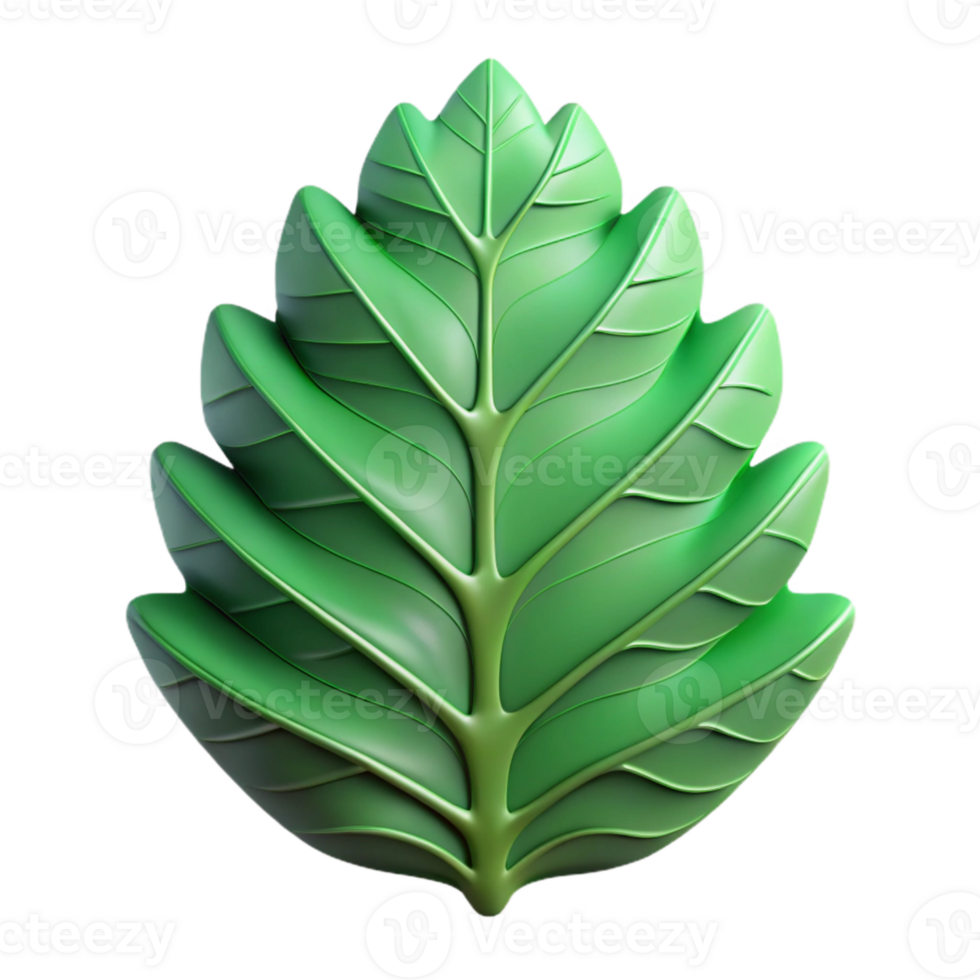 impressive creative Green Layered Paper Cutout Leaf Pattern Transparent Background professional png