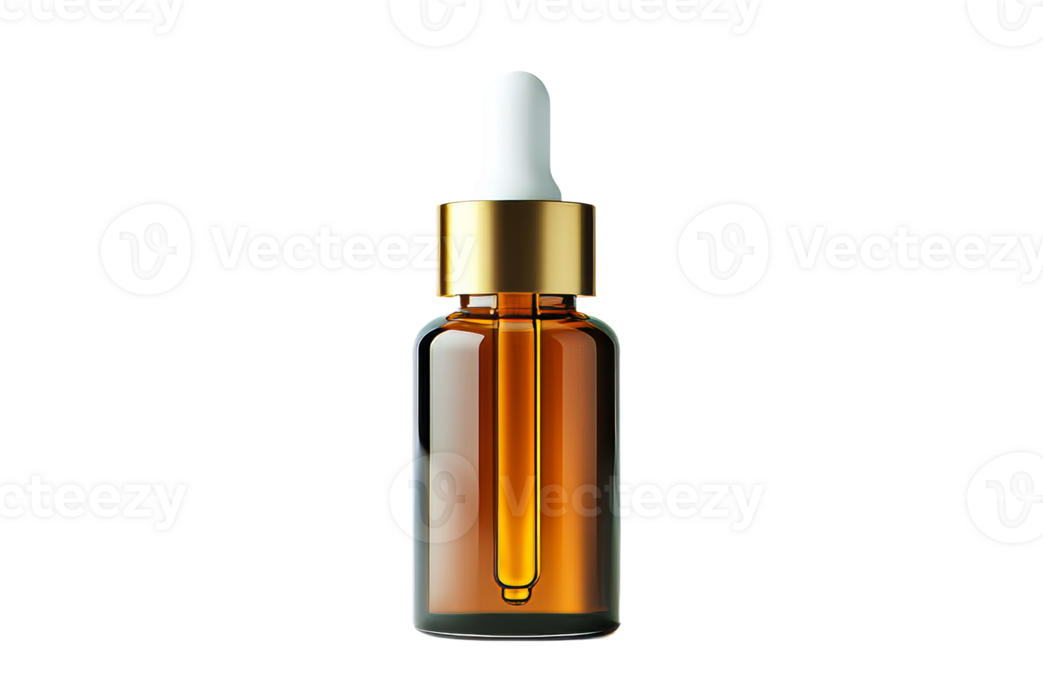 Premium glass dropper bottle for skincare products png