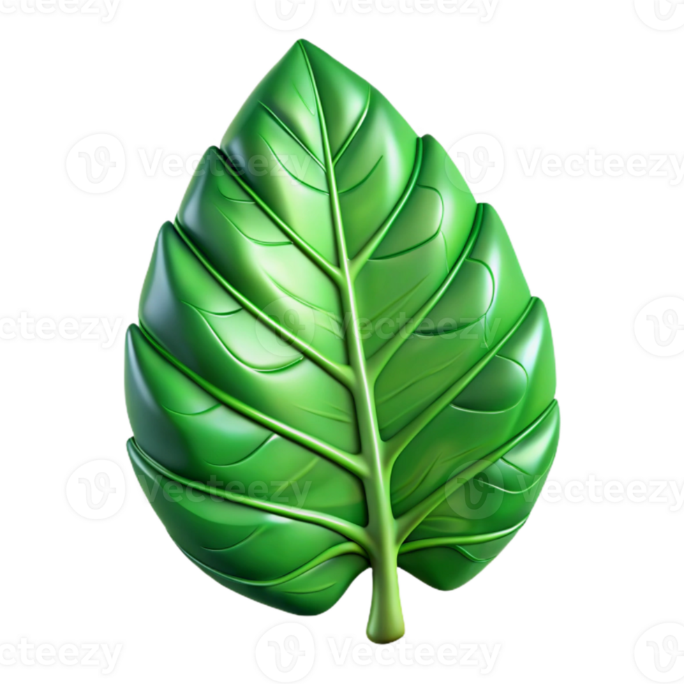 serene classic Green Leaf Pattern Cutout with Transparent Background png