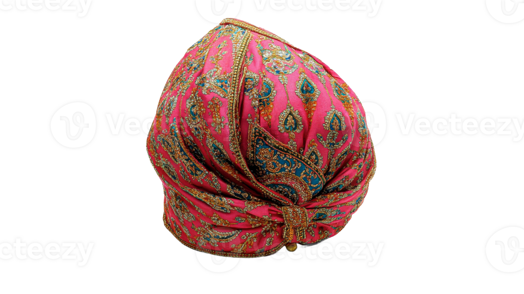 Intricate colorful turban design png