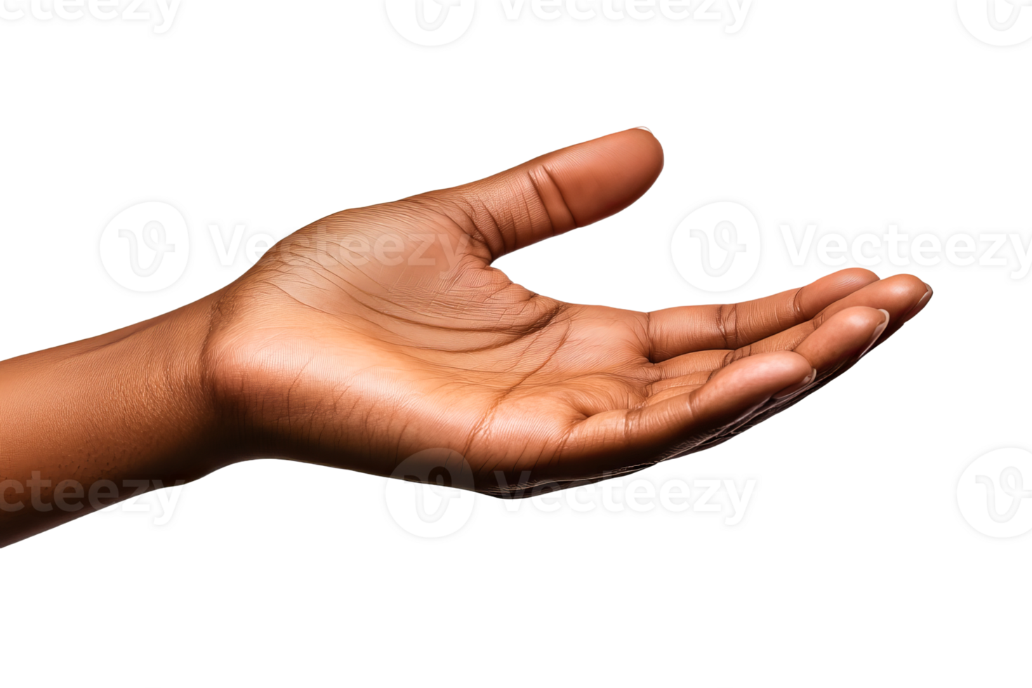 Open hand reaching out in gesture of giving png