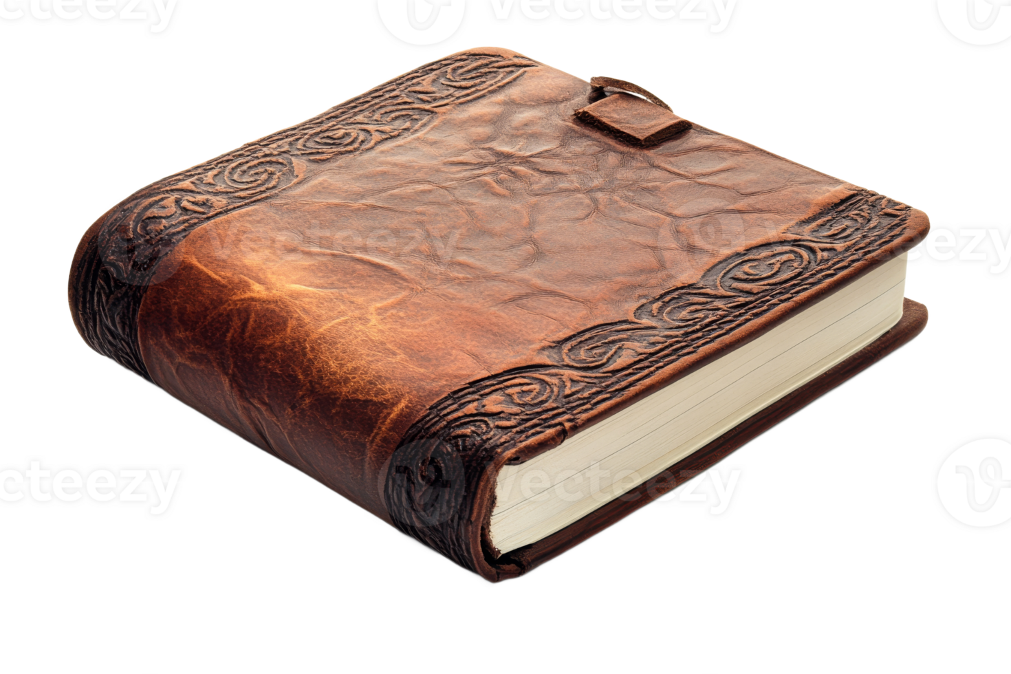 Craftsmanship displayed in a leather bound journal png