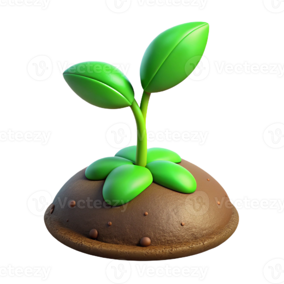 wonderful creative Green Sprout Growing From Soil Cutout Transparent Background exclusive png