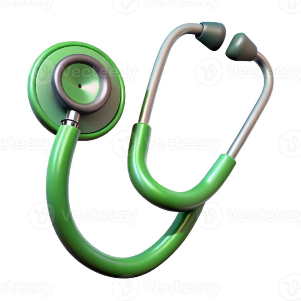extraordinary traditional Green Stethoscope Realistic Style Cutout exclusive png
