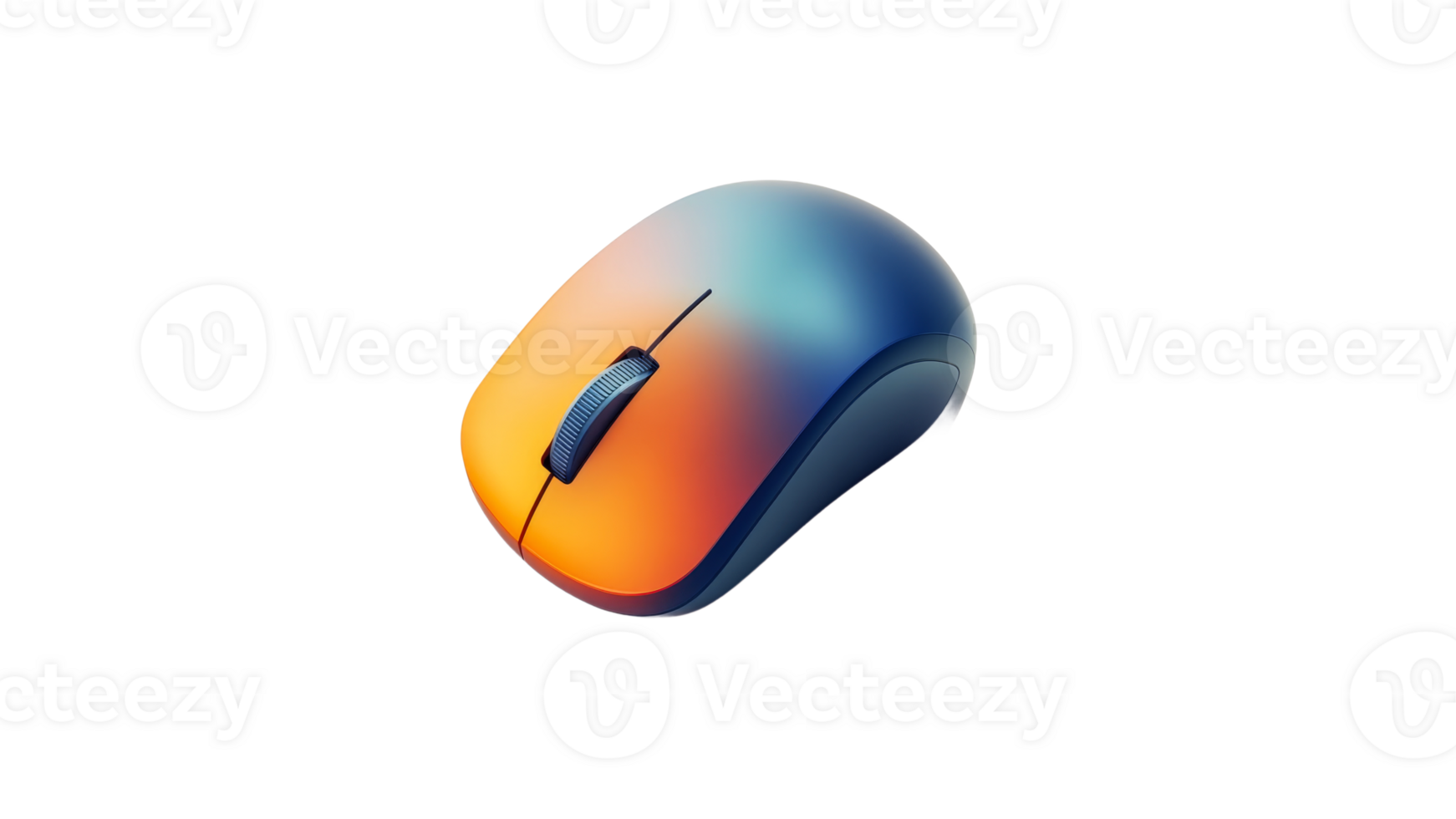 Stylish wireless mouse with gradient design png