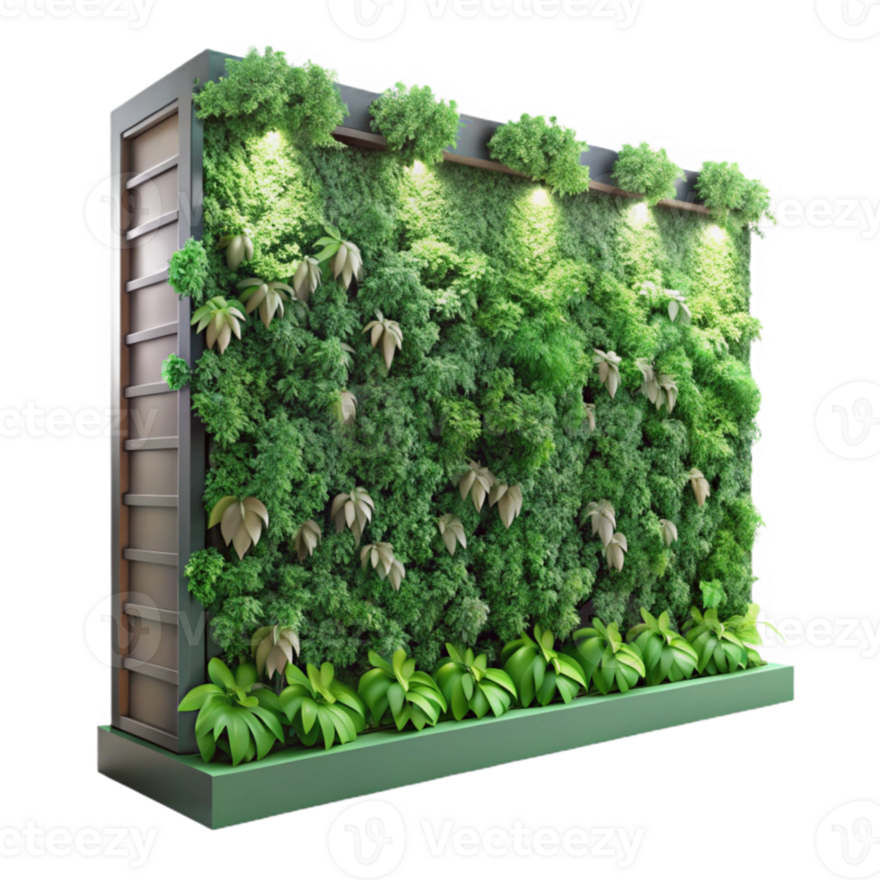 extraordinary traditional Green Wall Vertical Garden Close Up Cutout high resolution png