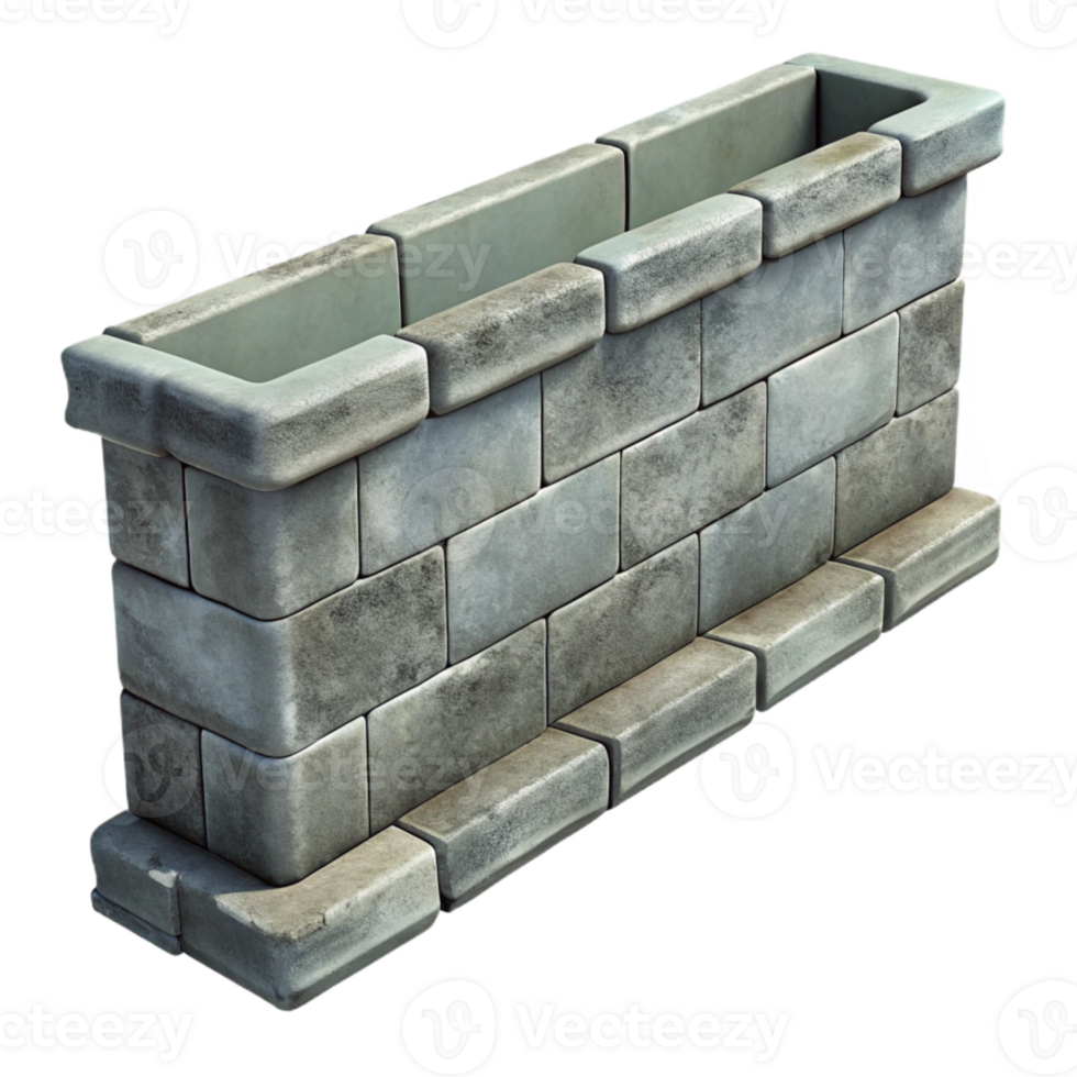impressive modern Grey Concrete Canal Wall Detail Cutout professional png