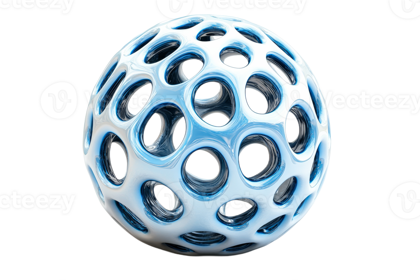 Creative spherical sculpture with open patterns png