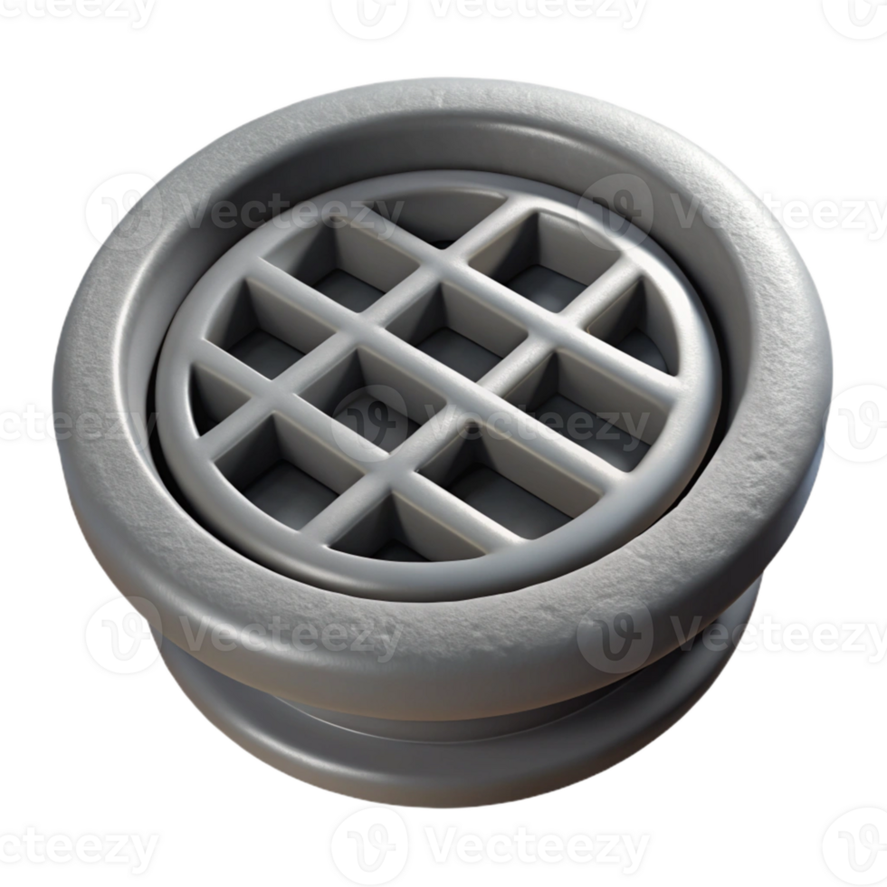 beautiful traditional Grey Stormwater Drain Close Up Cutout original png