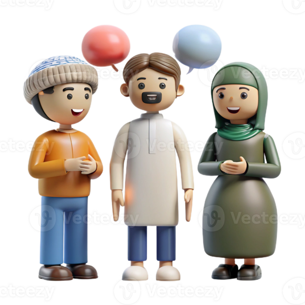 stunning creative Group of People Speaking Different Languages Isolated high resolution png