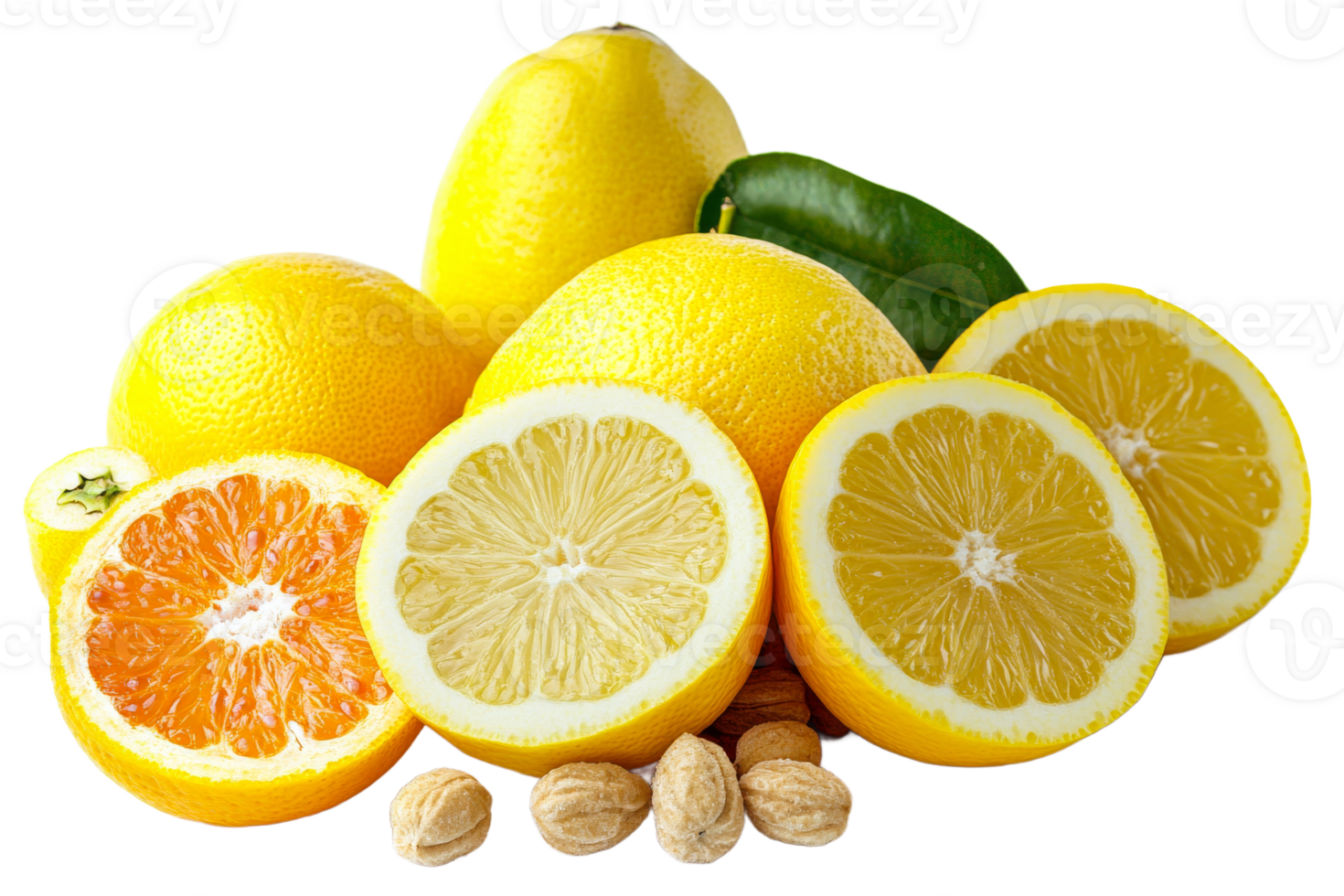 Oranges and lemons artfully displayed png