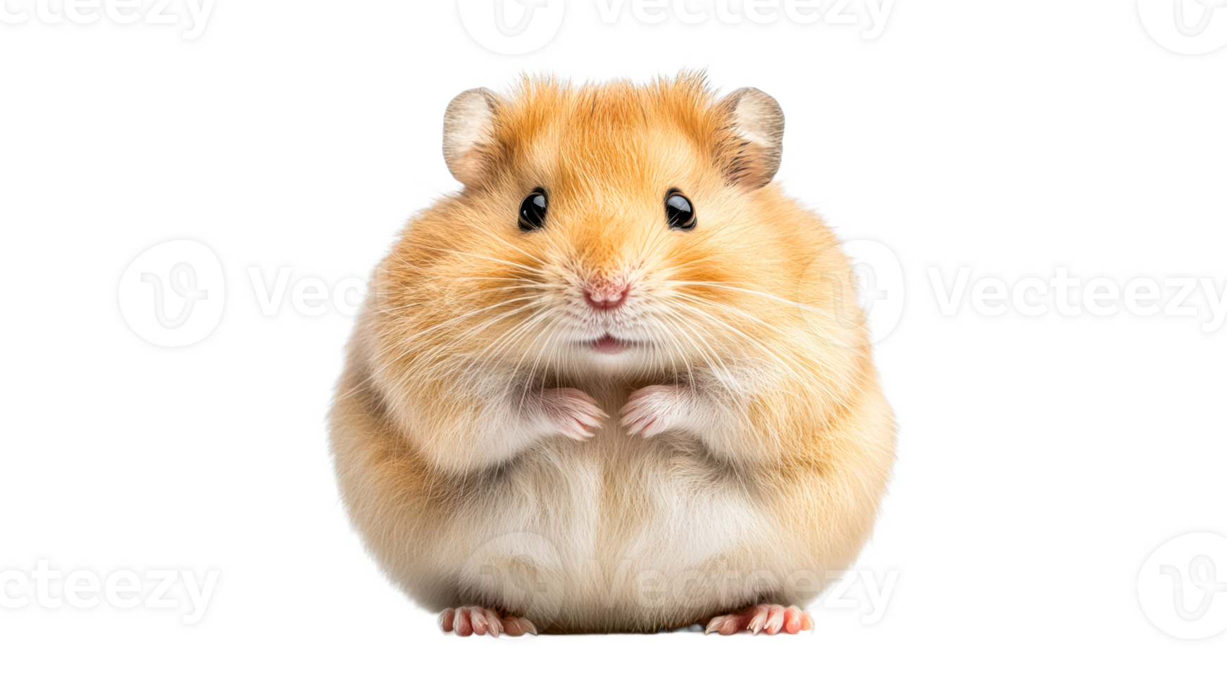Fluffy hamster posing for the camera png