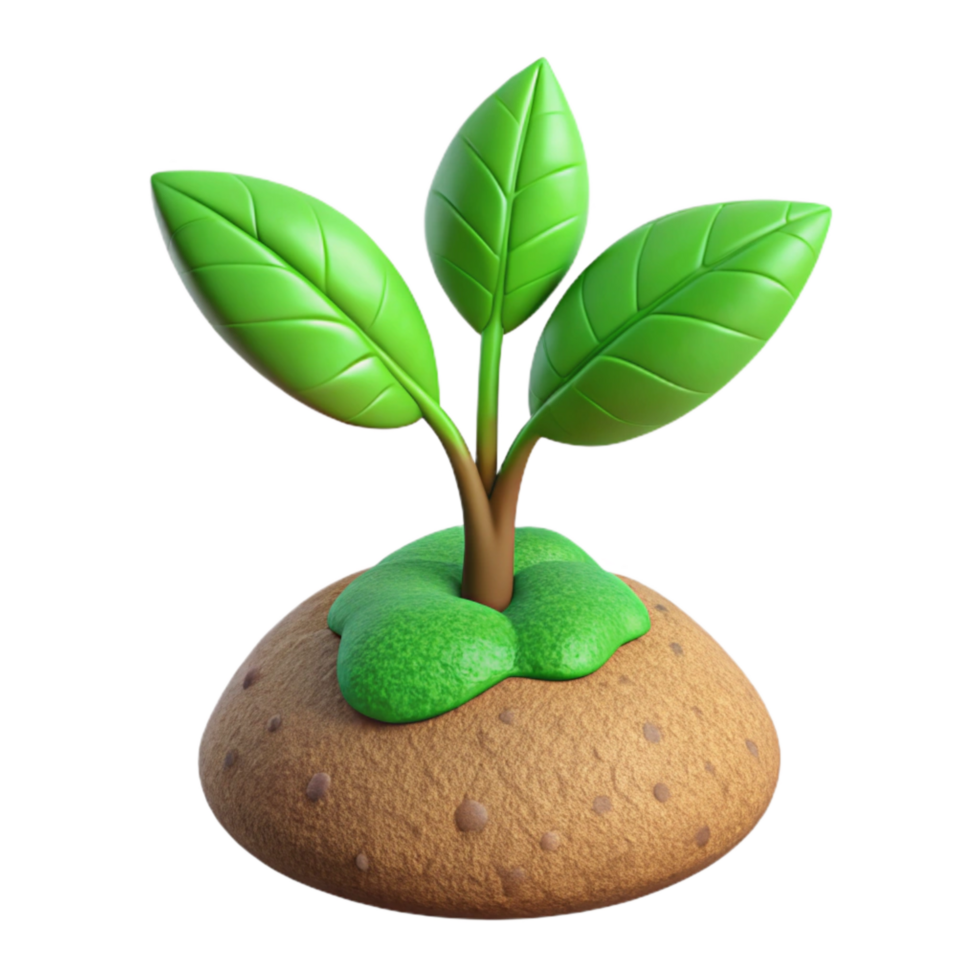 magnificent vintage Growing Plant Green Leaves Cutout Isolated high quality png
