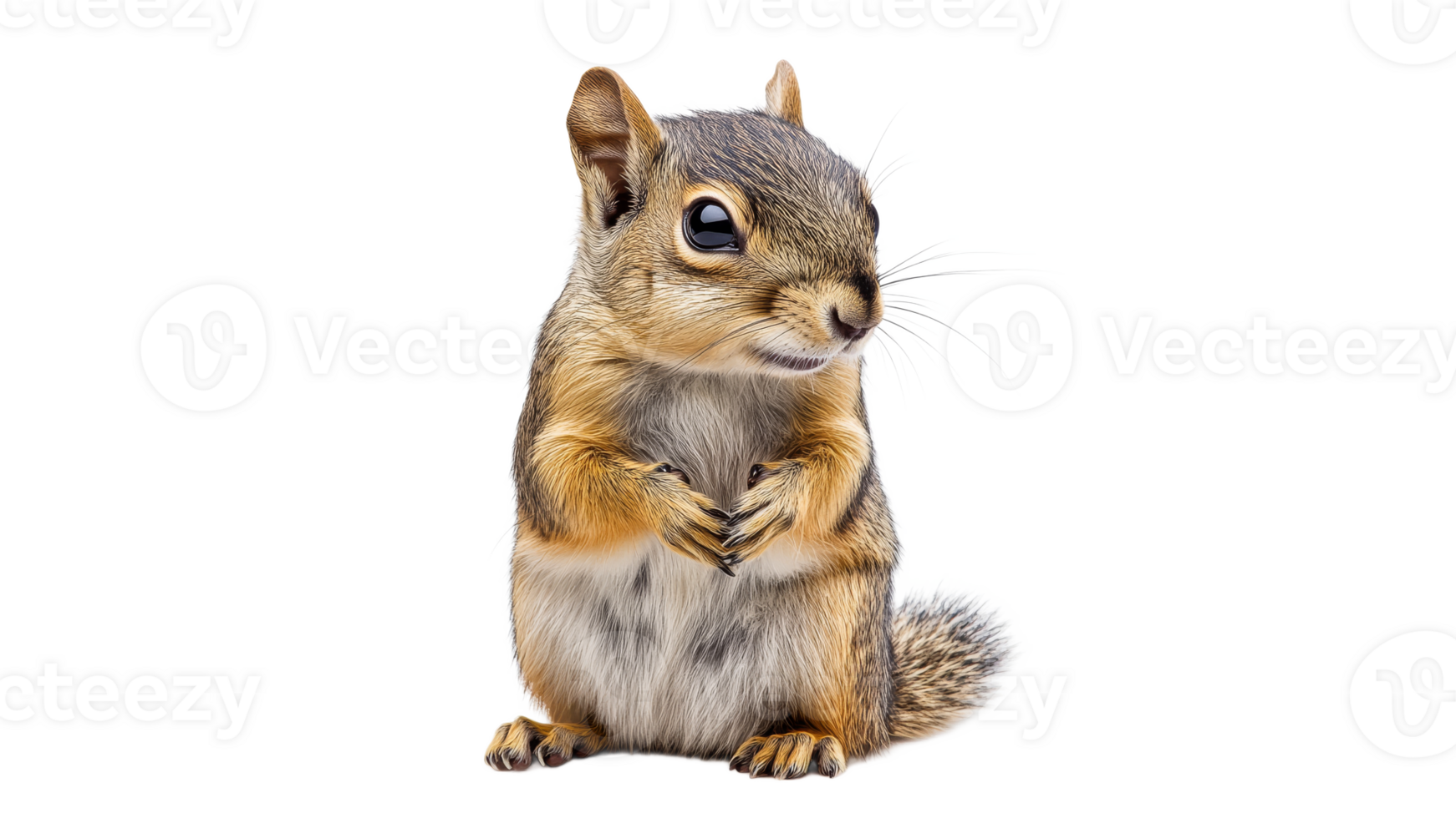 Cute squirrel posing with paws clasped png