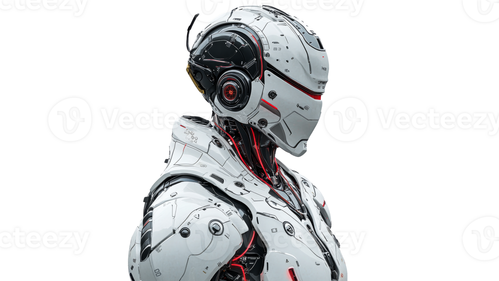 Intricate design of advanced robot figure png