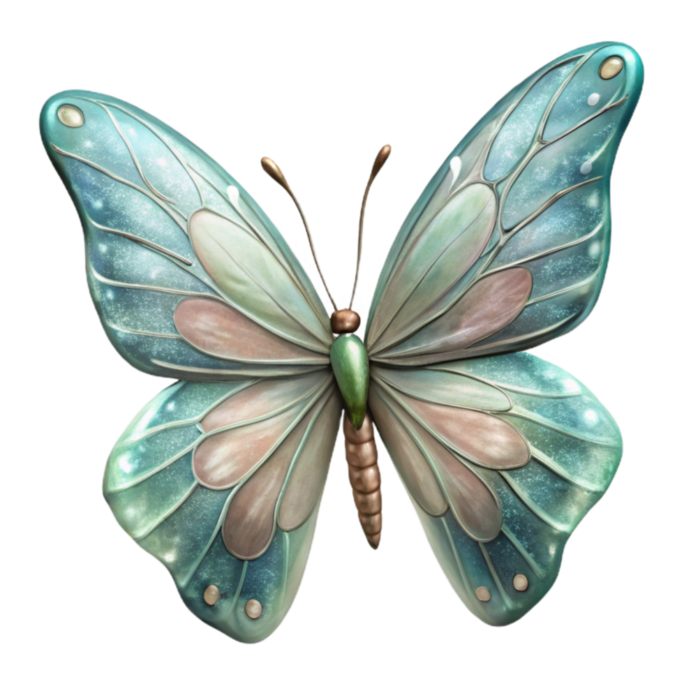beautiful abstract Hand Drawn Butterfly Delicate Wings Transparent Background high resolution png