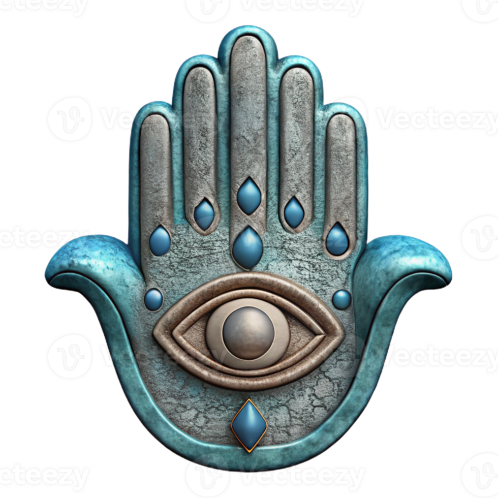 impressive creative Hand Drawn Hamsa Symbol Isolated Element original png