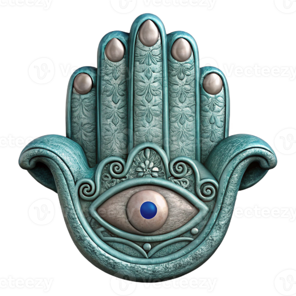 extraordinary artistic Hand Drawn Hamsa Symbol Isolated Element authentic png