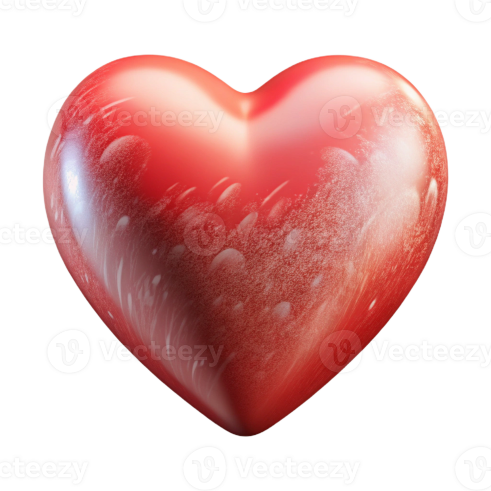 magnificent abstract Hand Drawn Heart with Red Outline original png