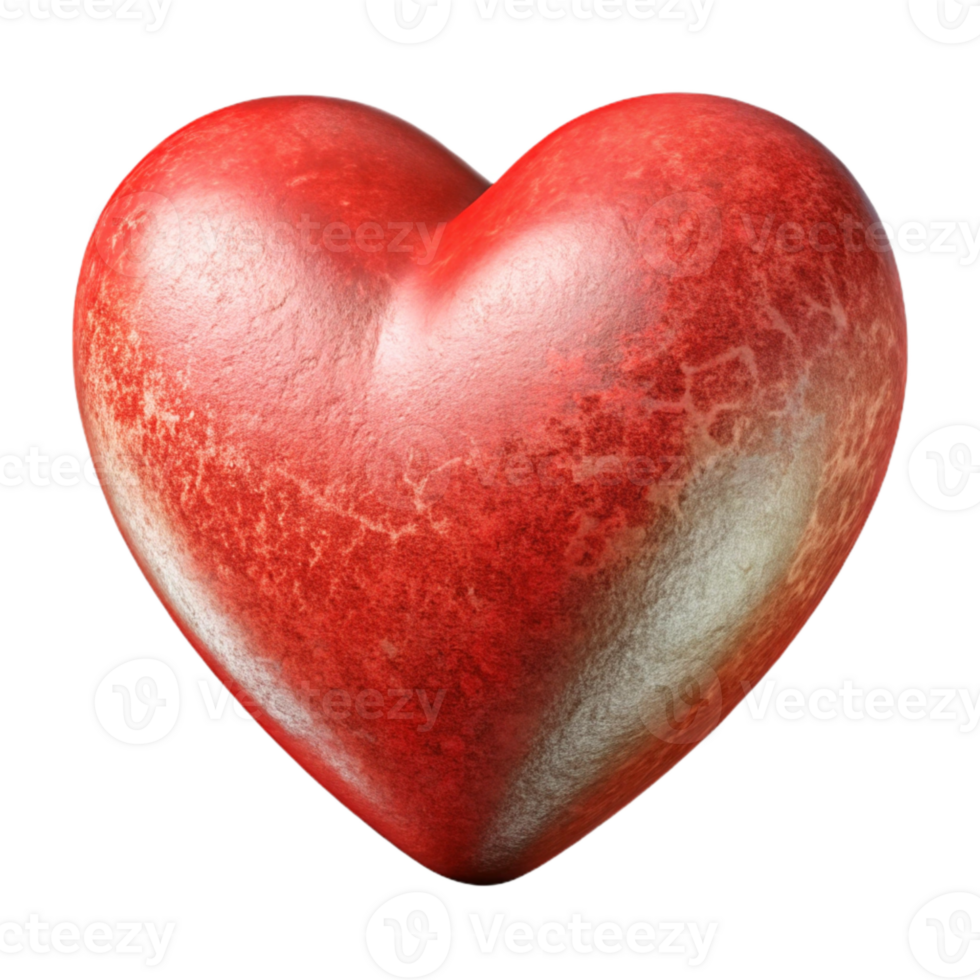 serene traditional Hand Drawn Heart with Red Outline png